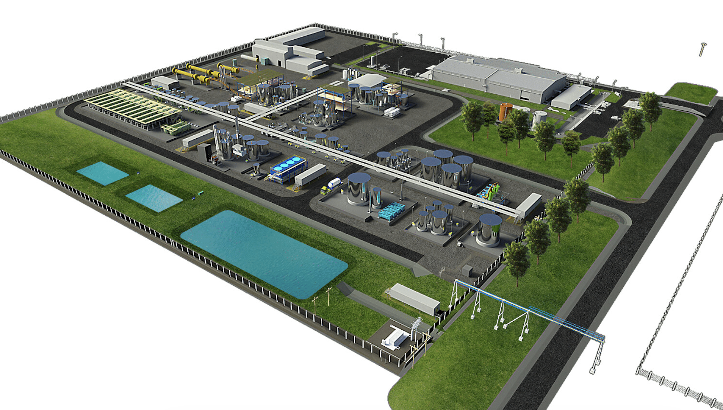 A rendering of the HPA First project at Gladstone. Image: Alpha HPA