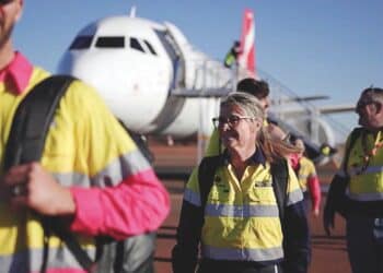 FIFO workers in camp are able to use high-speed connectivity to stay in touch with home thanks to Vocus. Image: Vocus