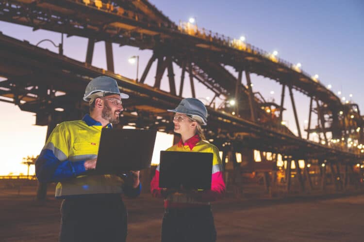 Hancock Iron Ore’s approach to AI has been to build capability inside the business. Images: Hancock Iron Ore