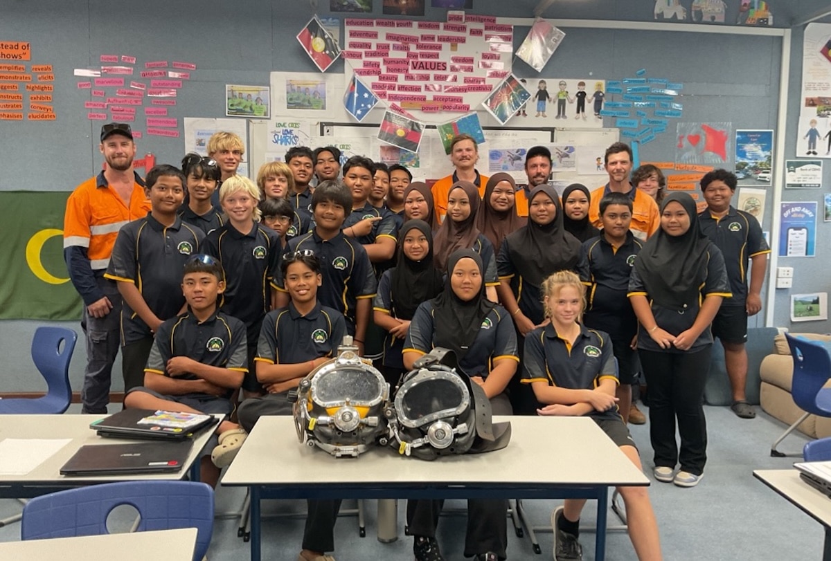 Fremantle Commercial Diving team inspires future underwater innovators: skills lens for...