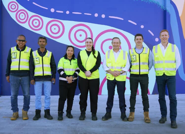 WA Premier Roger Cook (third from right) visited Fenner Conveyor's Kwinana fabrication facilities for an in-depth look at local manufacturing, sustainable innovation and workforce development. Image: Fenner