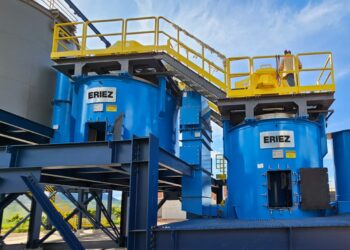 StackCell® flotation units deliver high recovery performance within a compact footprint. Image: Eriez.