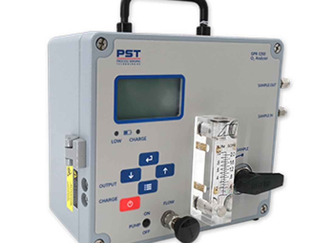 Analytical Industries GPR-3500: oxygen purity verification notes for mine plants